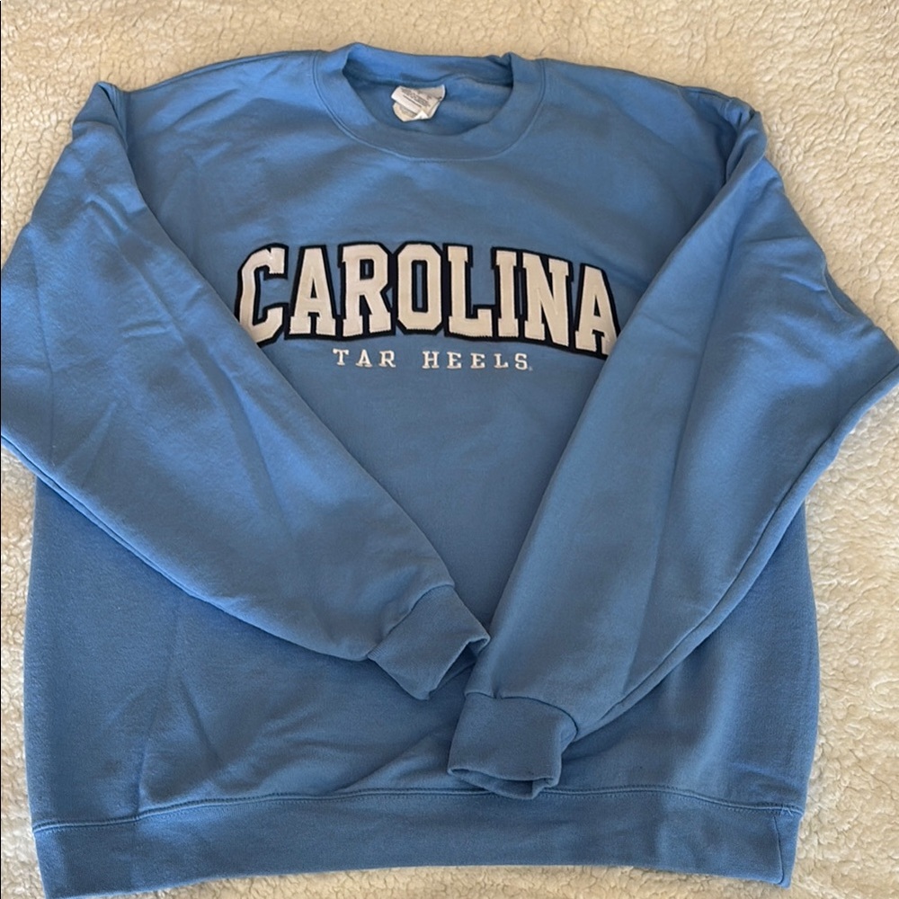 UNC University of North Carolina Tar Heels Caroline Blue Sweatshirt Size L